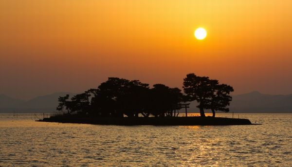 夕日